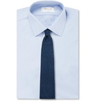 Rubinacci - 8cm Mélange Wool-Flannel Tie - Blue