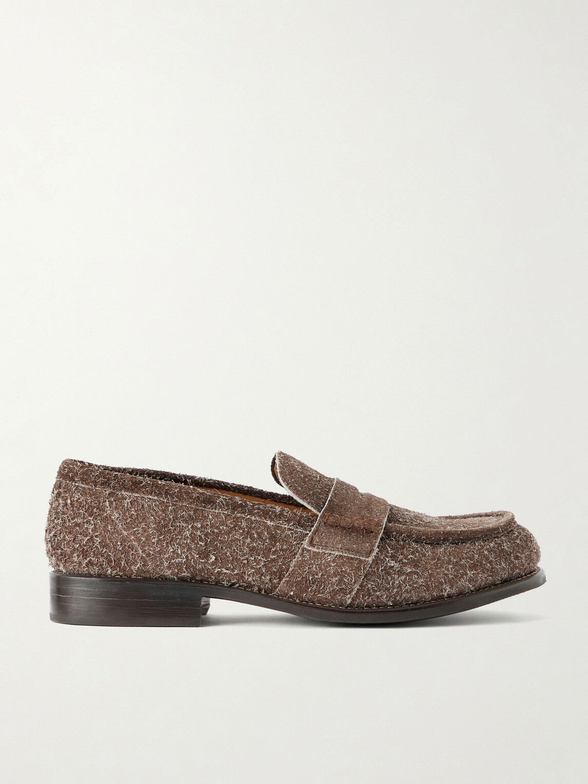 Grenson - Nate Suede Penny Loafers - Brown
