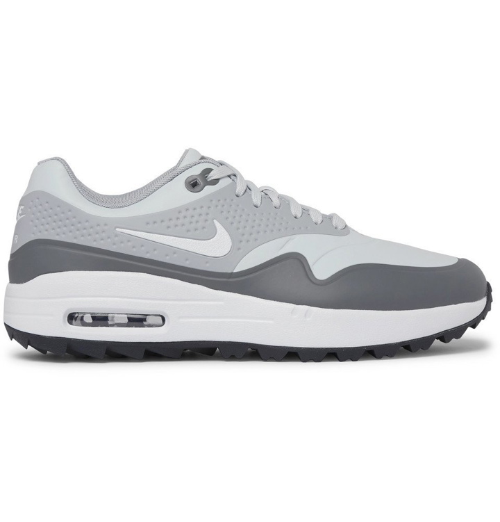 Photo: Nike Golf - Air Max 1G Coated-Mesh Golf Shoes - Gray