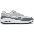 Nike Golf - Air Max 1G Coated-Mesh Golf Shoes - Gray