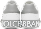 Dolce&Gabbana White & Gray Portofino Sneakers