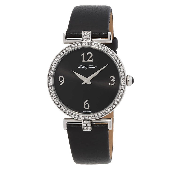 Photo: Mathey-Tissot Gaia Quartz Black Dial Ladies Watch D587QAN