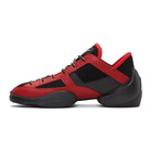 Giuseppe Zanotti Red and Black Light Jump Sneakers