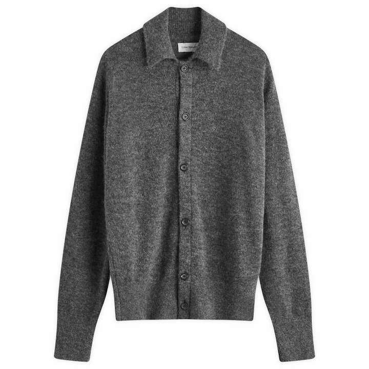 Photo: Oliver Spencer Men's Britten Knit Cardigan in Grey