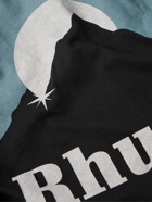 RHUDE - Sundry Logo-Print Cotton-Jersey T-Shirt - Black