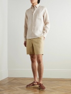 Derek Rose - Sydney Straight-Leg Linen Drawstring Shorts - Neutrals