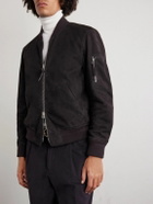 TOM FORD - Suede Bomber Jacket - Brown