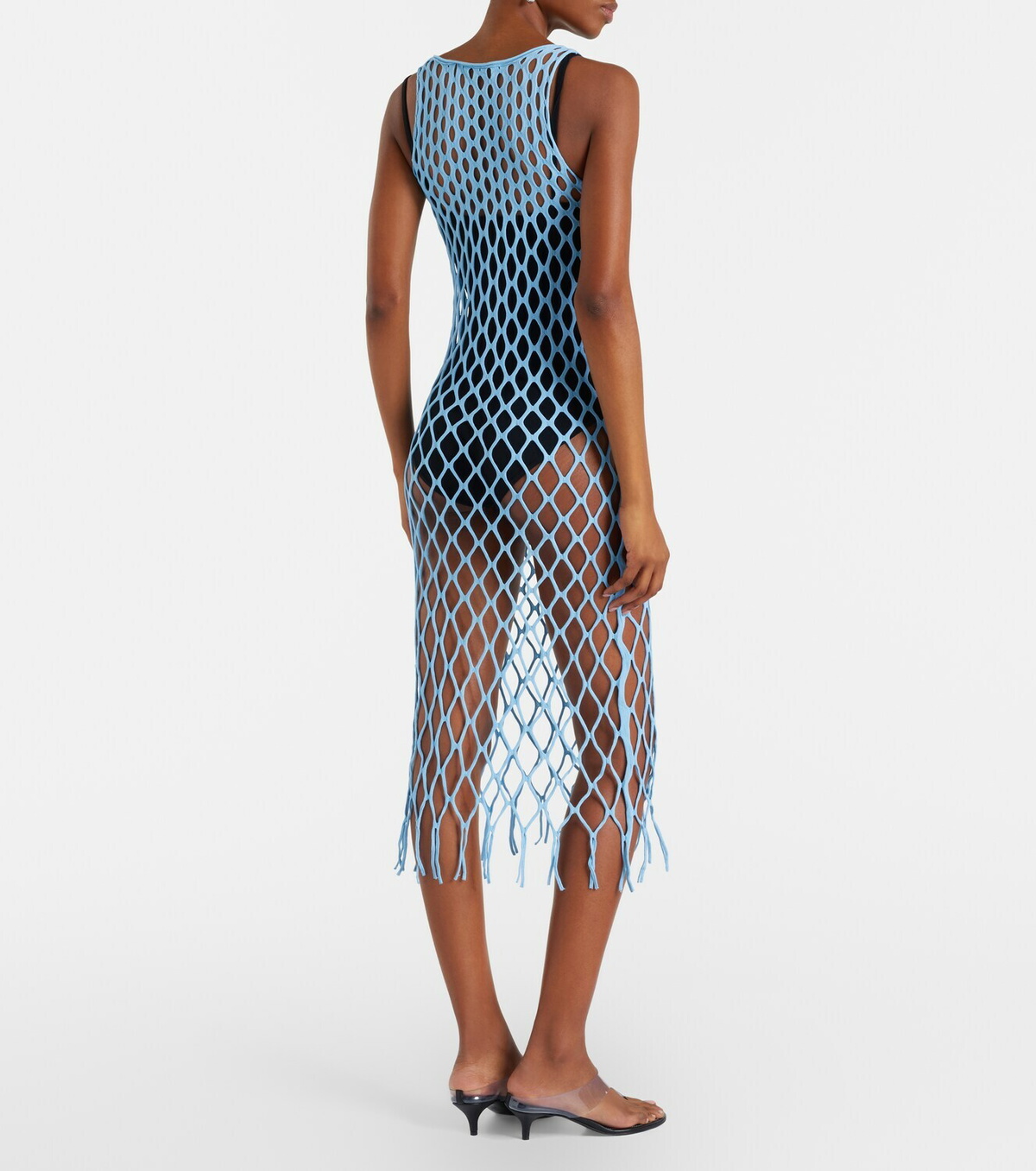 Christopher Esber Knitted mesh beach dress
