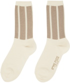 HOMME PLISSÉ ISSEY MIYAKE Off-White Washi Socks