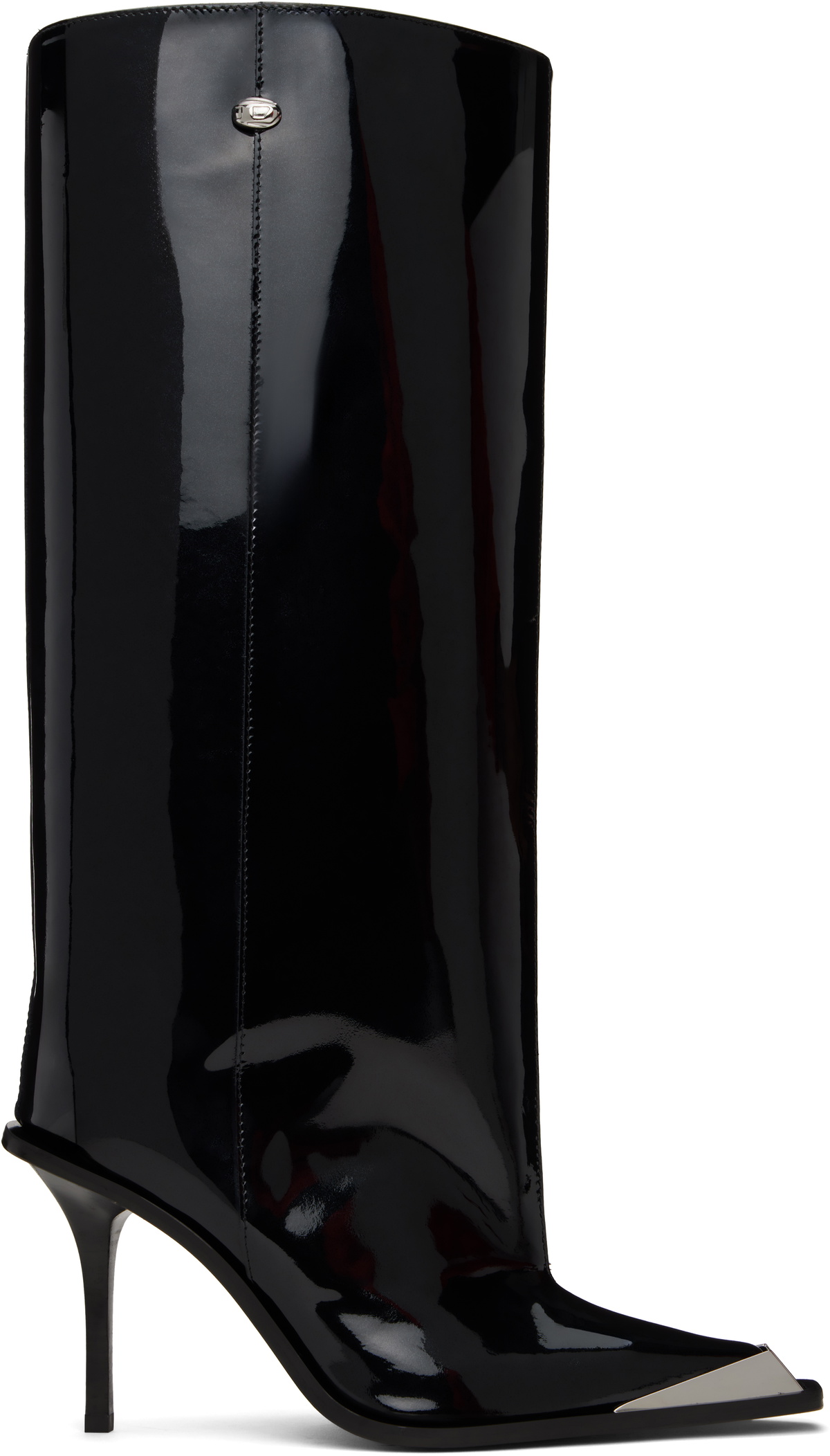 Diesel Black D-Tona Wb Tall Boots Diesel