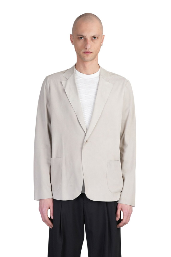 Photo: Salvatore Santoro Leather Jacket In Grey Leather