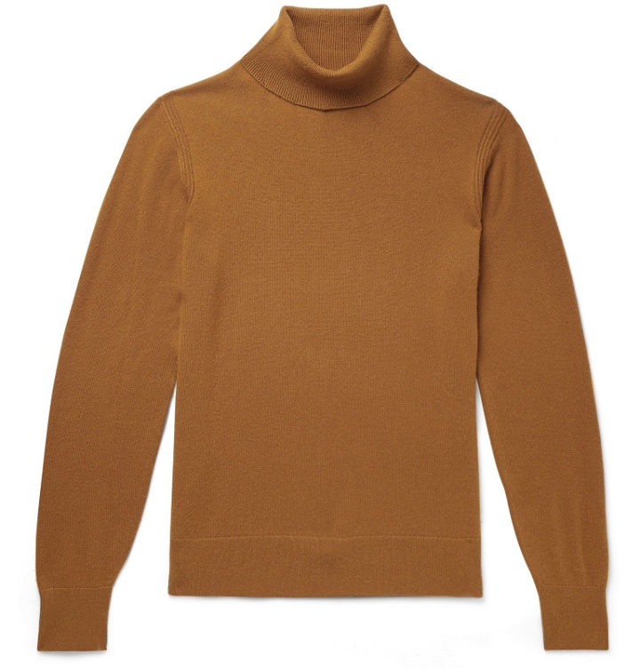 Photo: Todd Snyder - Slim-Fit Cashmere Rollneck Sweater - Brown