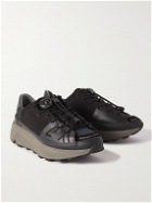 Comfy Outdoor Garment - Approach Mesh and Vegan Leather Sneakers - Black