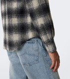 RRL Plaid wool-blend flannel shirt