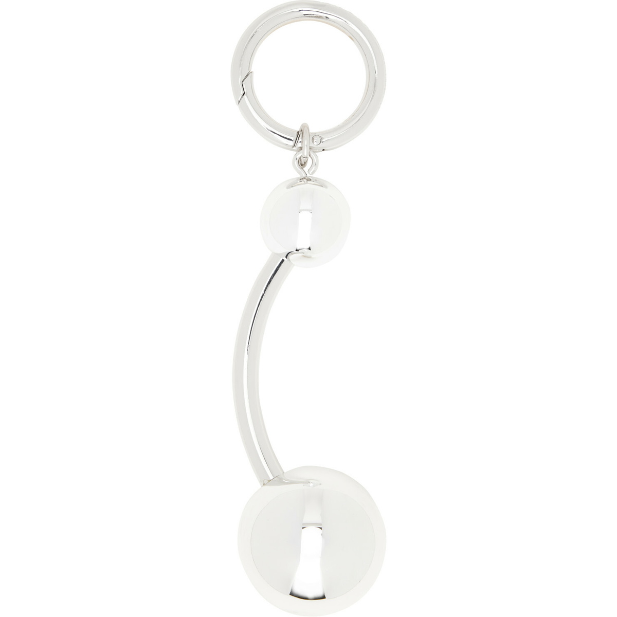Justine Clenquet Silver Connie Piercing Keychain