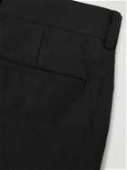 Auralee - Straight-Leg Cotton and Linen-Blend Twill Shorts - Black