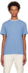 Moncler Blue Garment-Washed T-Shirt