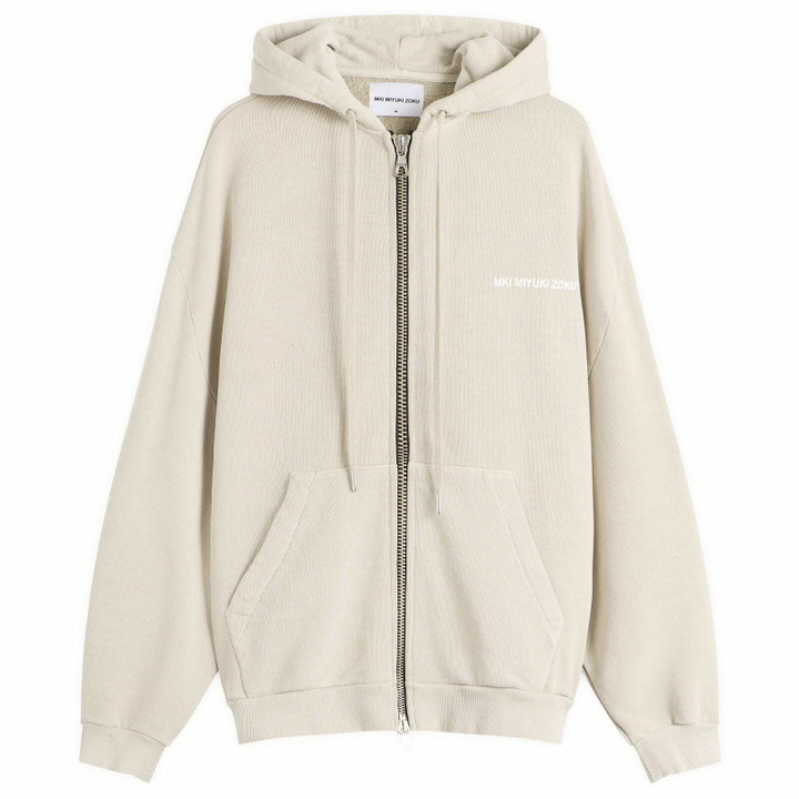 Photo: MKI Men's Uniform Zip Hoodie in Pigment Cement