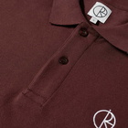 Polar Skate Co. Men's Pique Polo Shirt in Bordeaux