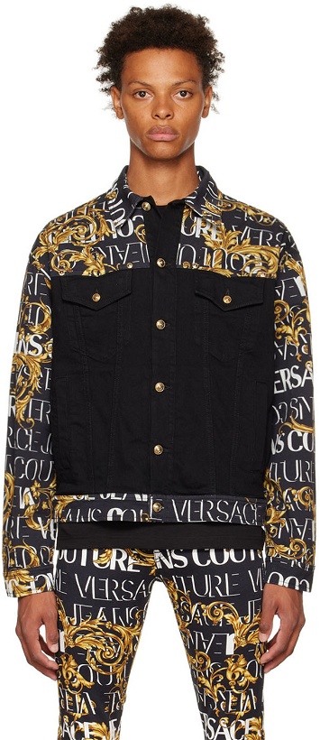 Photo: Versace Jeans Couture Black Garland Denim Jacket