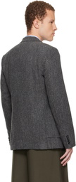 Comme des Garçons Homme Deux Gray Tweed Herringbone Blazer