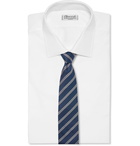 Brioni - 8cm Striped Silk-Jacquard Tie - Blue