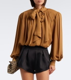 Retrofête Colton satin shorts