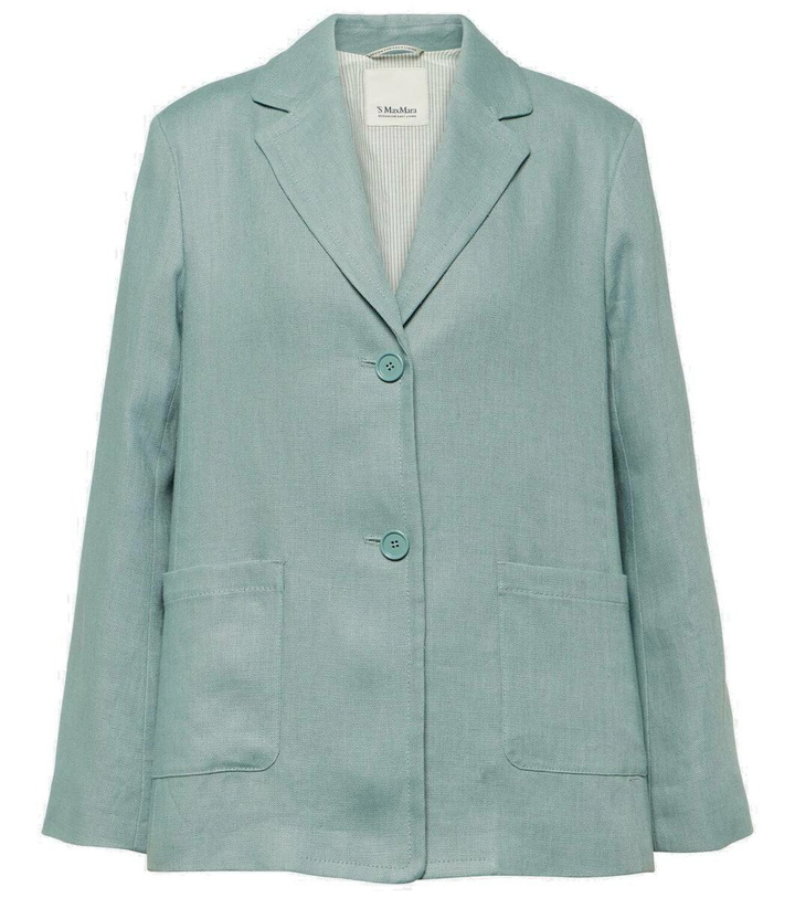 Photo: 'S Max Mara Socrates single-breasted linen blazer