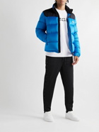 Moncler - Peuplier Logo-Appliquéd Quilted Shell and Ripstop Down Hooded Jacket - Blue