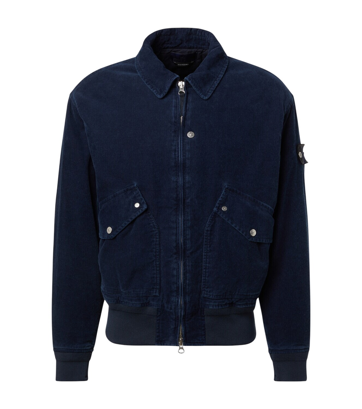 Stone Island Men's Supima Cotton Twill Stretch-TC Zip Shirt