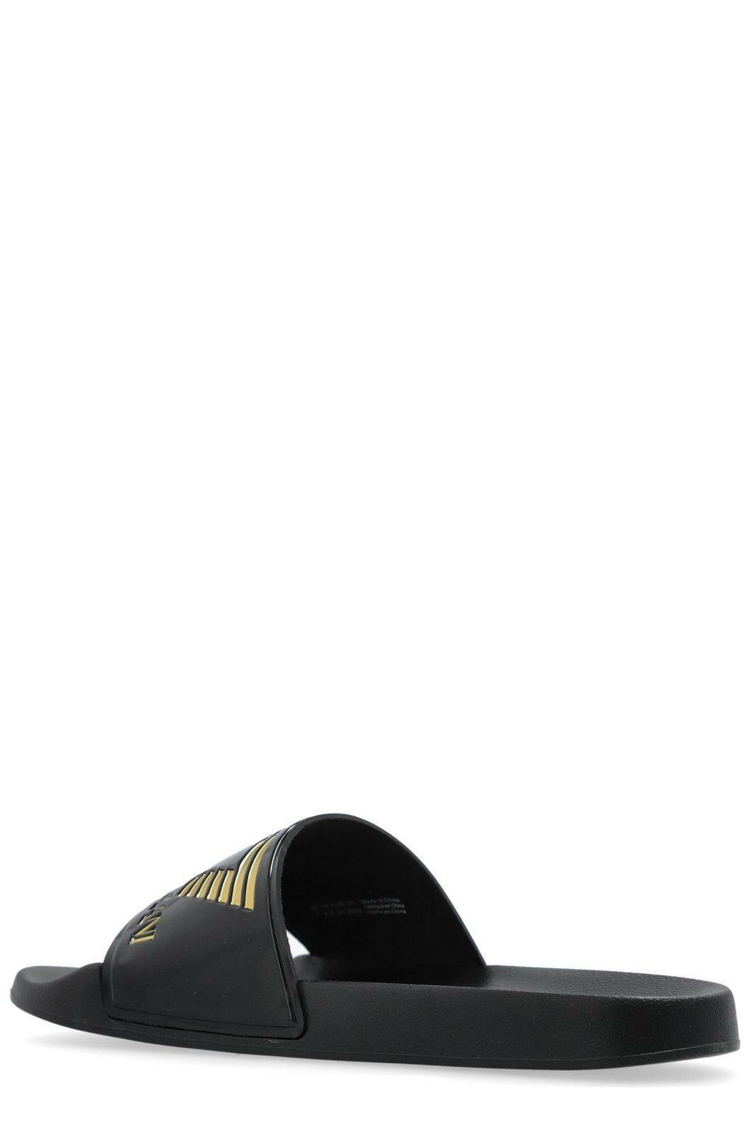 EA7 Logo Slide Sandals
