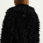 Acne Studios Women's Oflama Long Messy Faux Fur Coat in Black