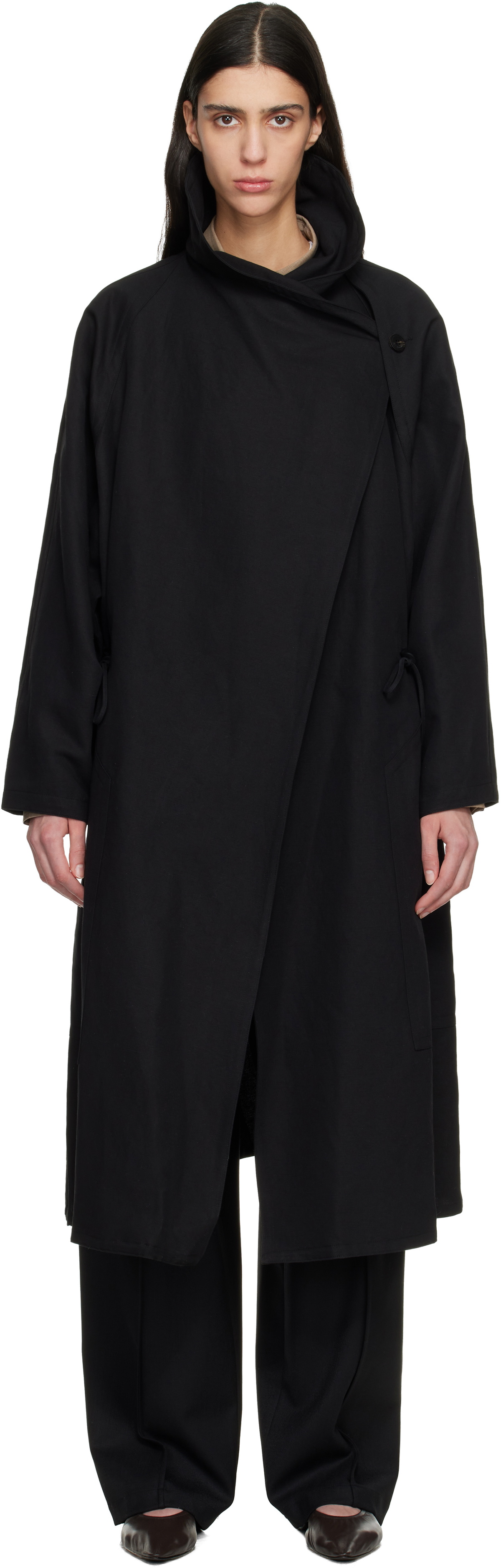 LE17SEPTEMBRE Black Sculptured Coat