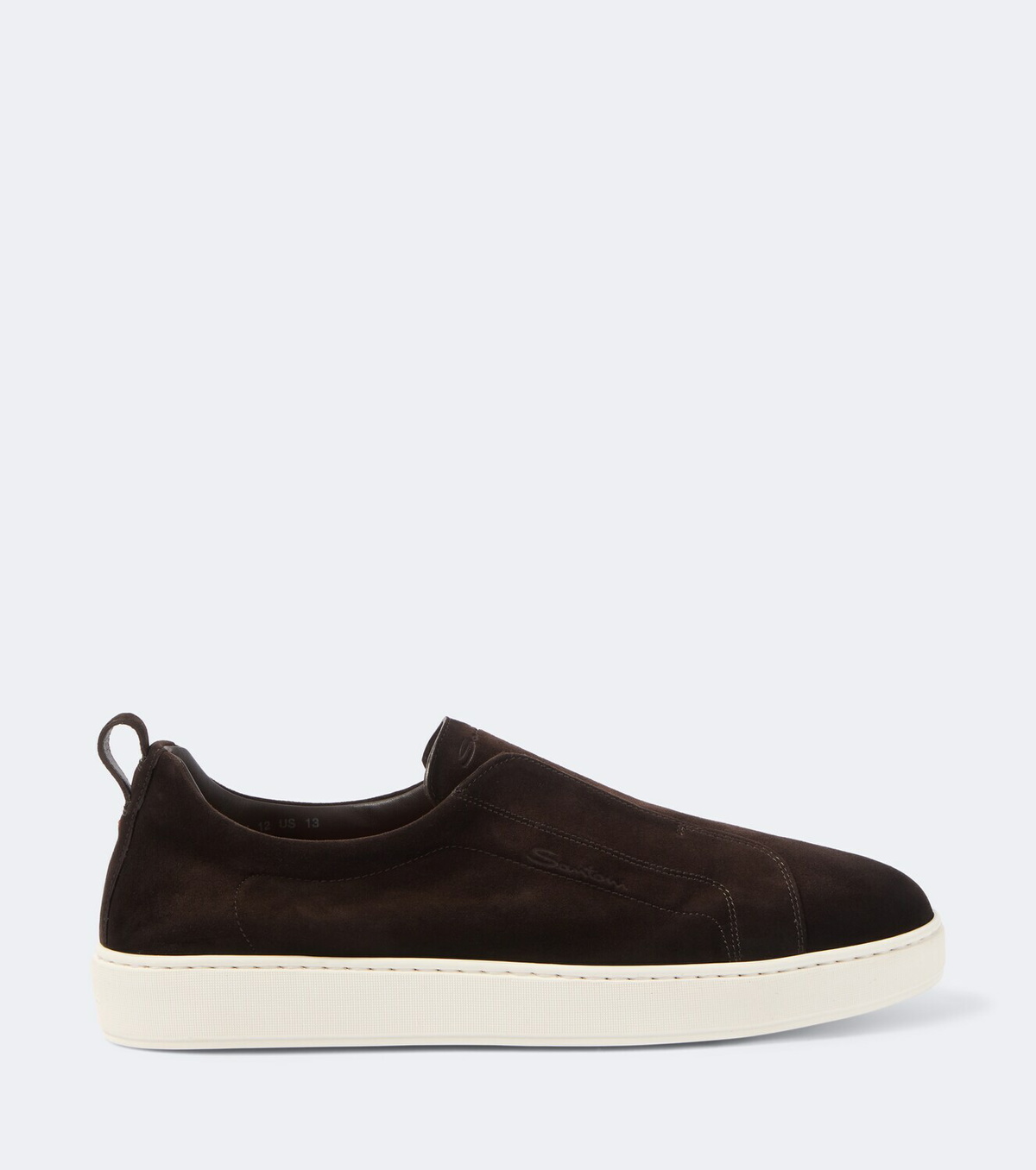 Santoni Suede slip-on sneakers