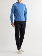 TOM FORD - Garment-Dyed Fleece-Back Cotton-Jersey Sweatshirt - Blue