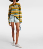 Frame Le Bardot denim shorts