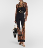 Etro Floral silk blouse