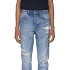 Ksubi Blue Wolf Gang Klub Krushed Jeans