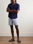 Onia - Air Straight-Leg Linen and Lyocell-Blend Drawstring Shorts - Blue