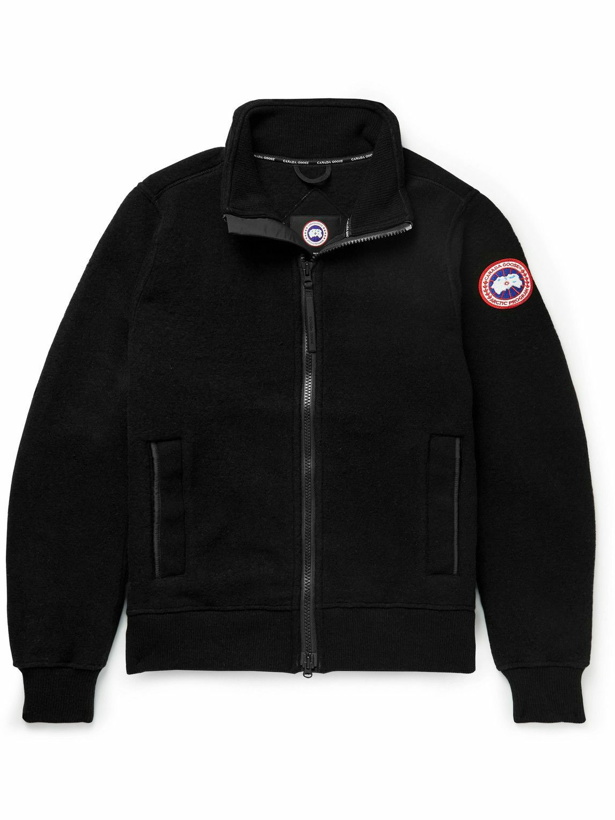 Photo: Canada Goose - Lawson Recycled Wool-Blend Fleece Jacket - Black