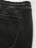 TOM FORD - Tapered Cotton-Blend Velour Sweatpants - Gray