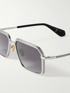 Jacques Marie Mage - Vasco Square-Frame Silver-Tone Sunglasses