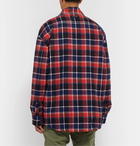 Fear of God - Oversized Checked Cotton-Flannel Shirt - Red