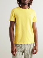 Polo Ralph Lauren - Logo-Embroidered Cotton-Jersey T-Shirt - Yellow