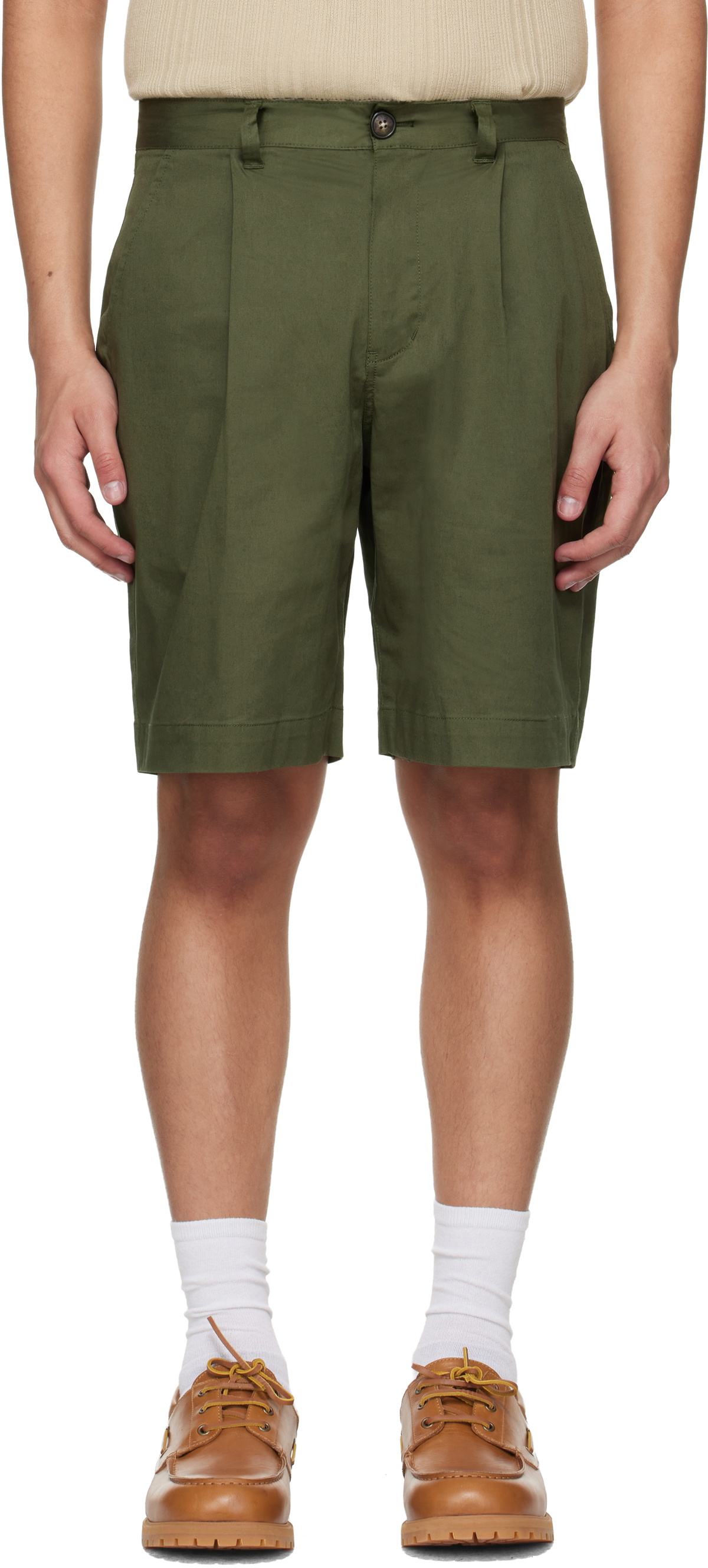 Barbour Khaki Mordey Chino Shorts