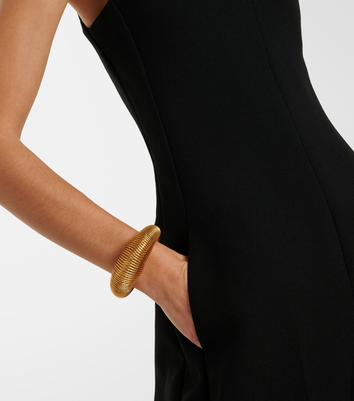 Alaïa Logo cuff bracelet