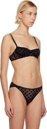 Fruity Booty Black Polka Flock Bra