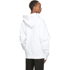 Dsquared2 White Flash Logo Layered Hoodie