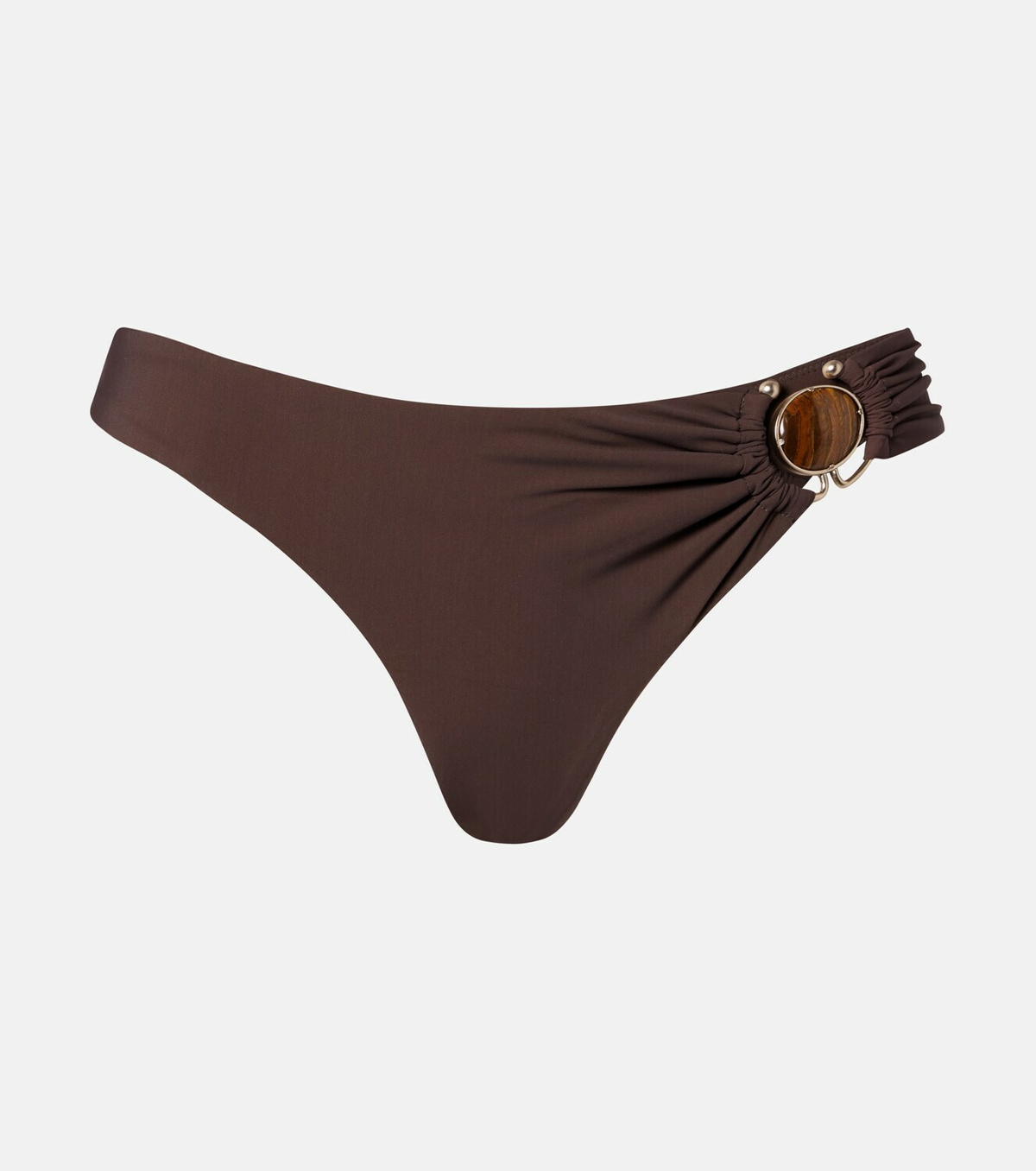 Christopher Esber Embellished ring-detail bikini bottoms