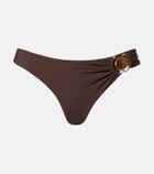 Christopher Esber Embellished ring-detail bikini bottoms